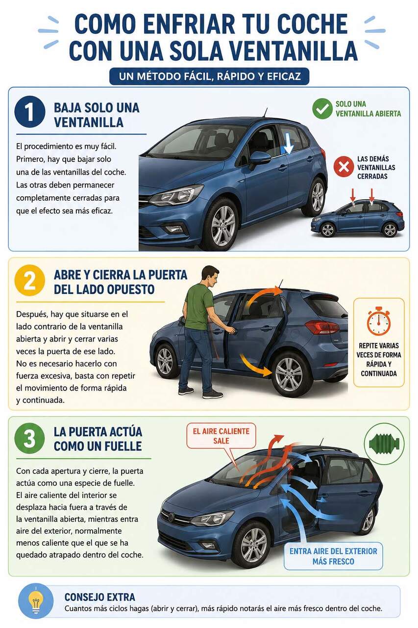 Paso a paso para aplicar el truco japonés para enfriar tu coche