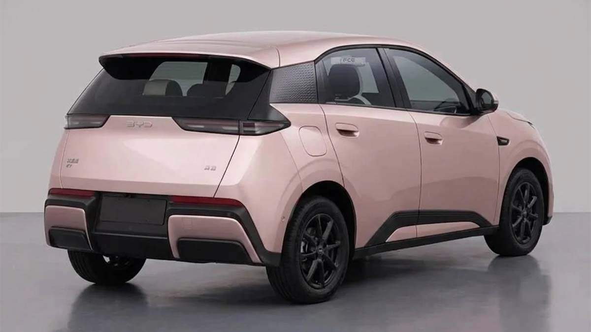 Nuevo BYD Dolphin Surf visto desde atrás