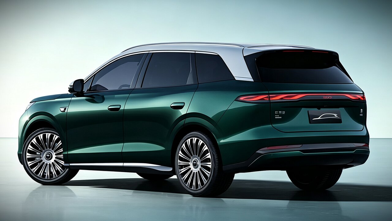 BYD Tang 8 - vista trasera de este SUV eléctrico de gran tamaño