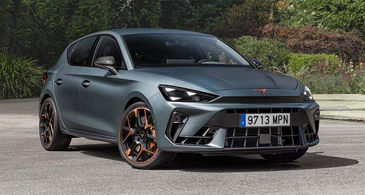 Foto del CUPRA León híbrido con etiqueta cero