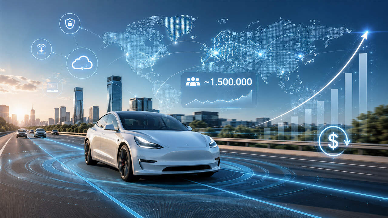 El negocio oculto de Tesla crece con fuerza: FSD ya suma 1,48 millones de usuarios