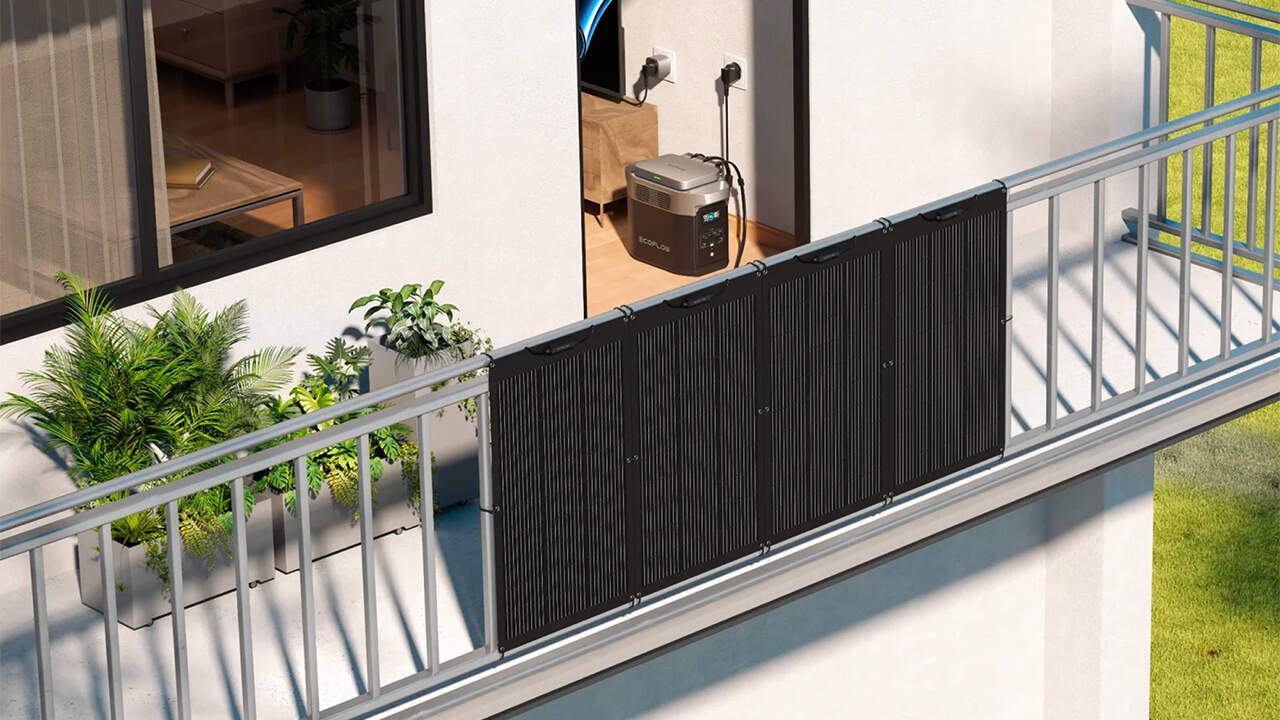 Paneles solares para instalar en los balcones