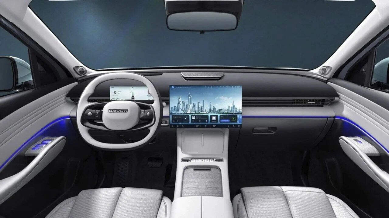 Interior premium del Omoda 7 SHS