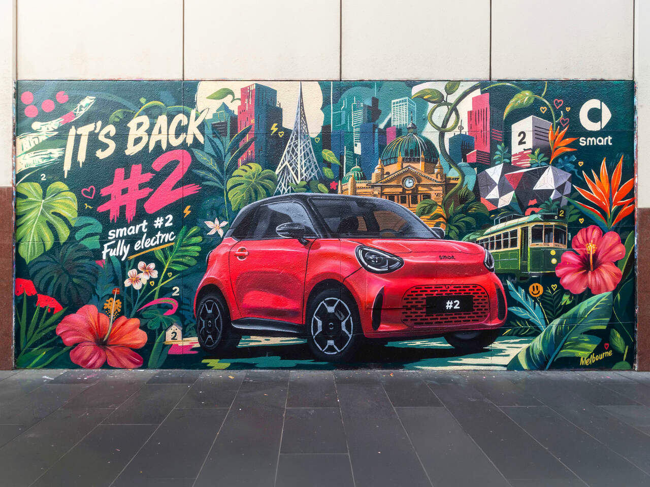 Smart #2  en forma de mural