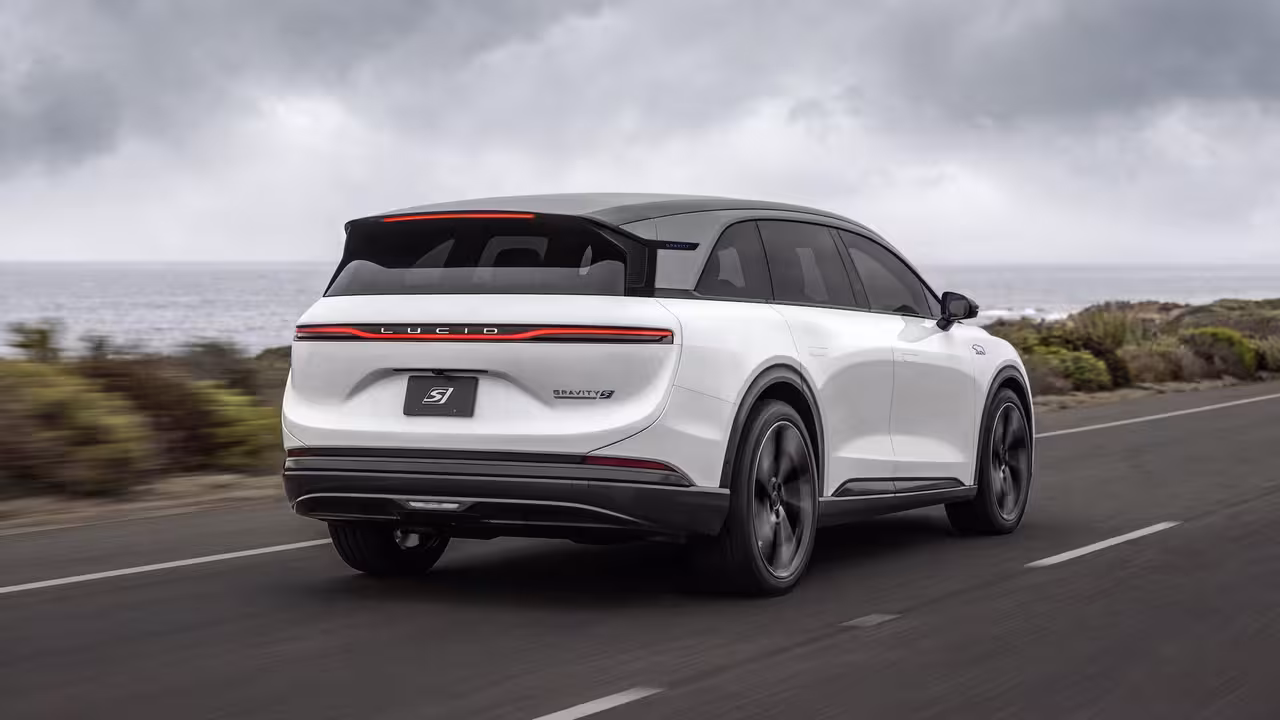 Lucid Gravity GT-S - vista trasera