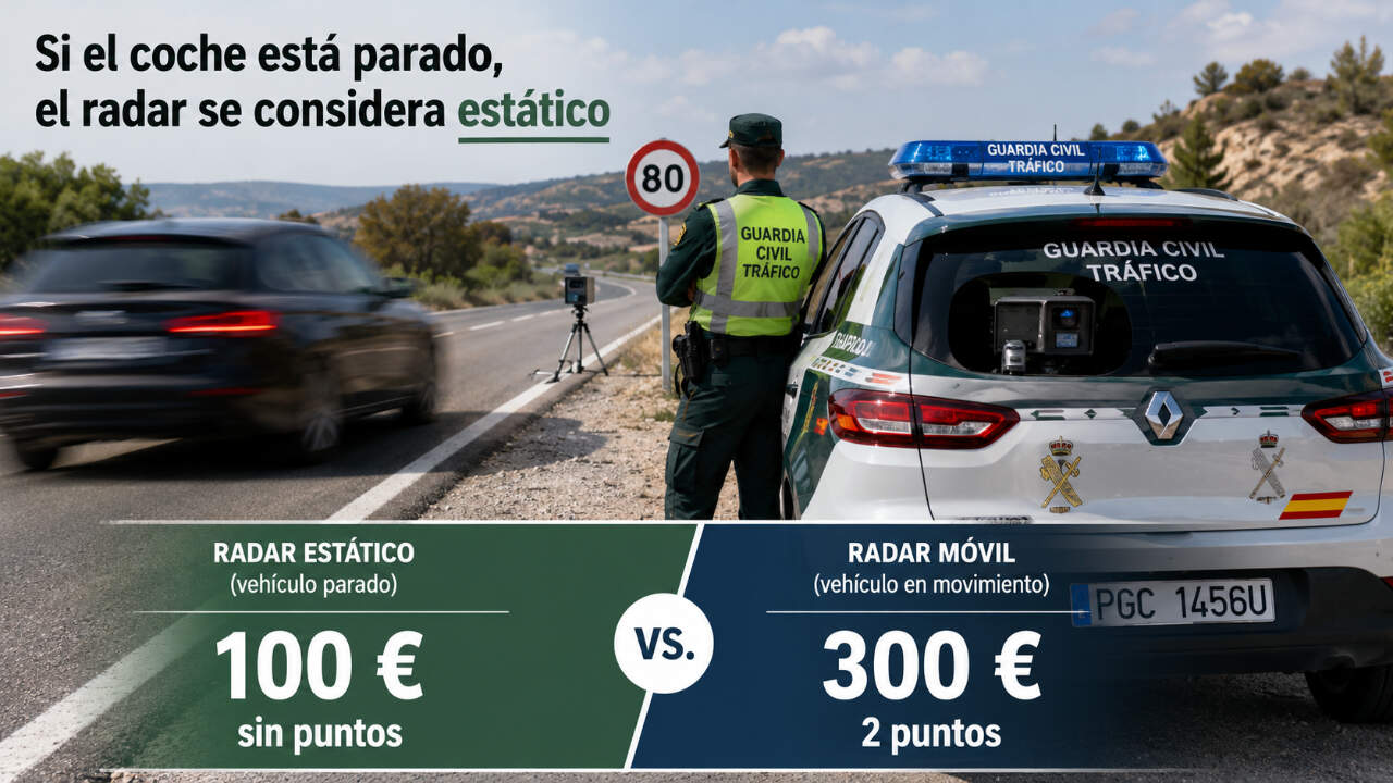Diferencia entre radar fijo y radar móvil