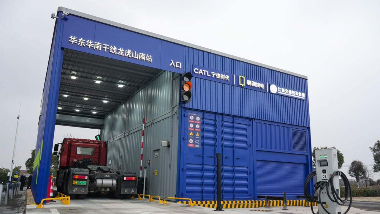 Qiyuan Green Power - sistema de intercambio de baterías para camiones eléctricos